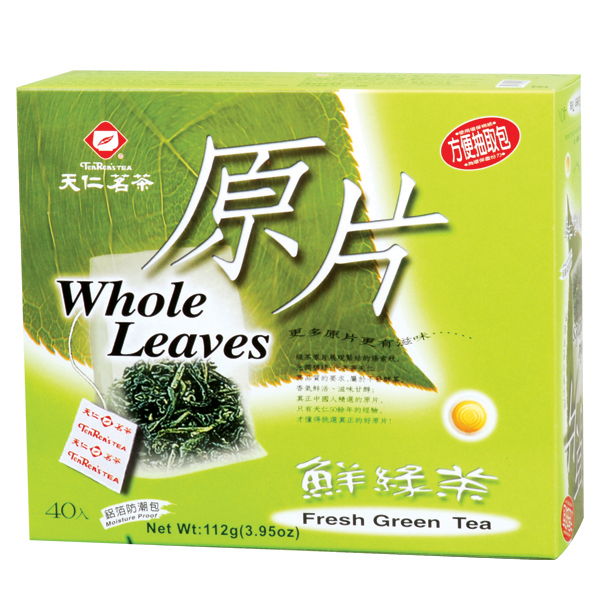 天仁鮮綠茶原片茶包-40入