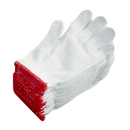 棉紗手套-20兩(紅邊)