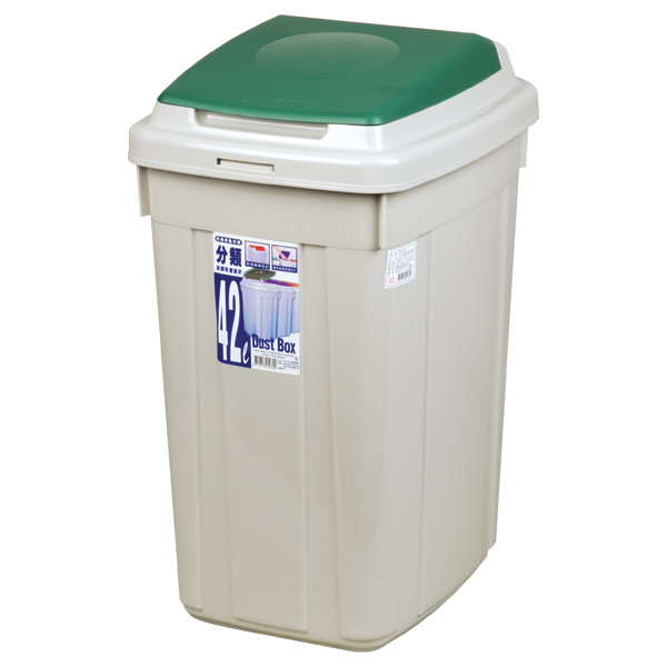 /日式分類垃圾桶-42L(綠)