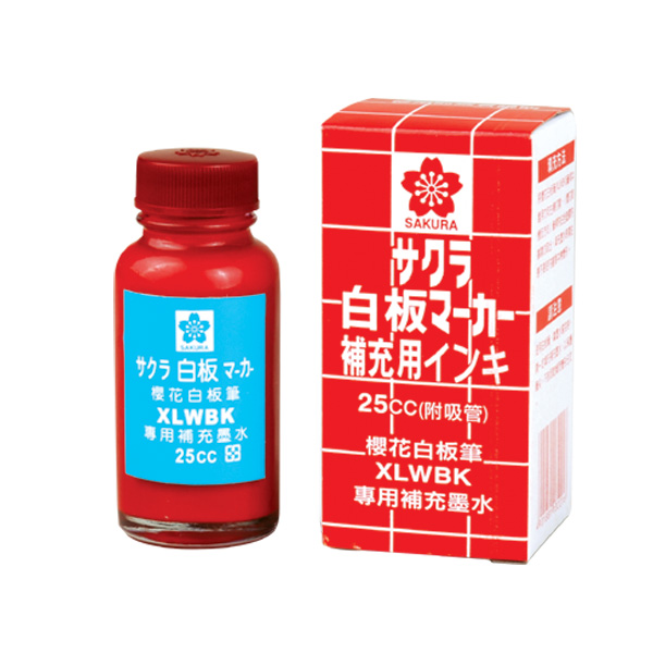櫻花白板筆補充液WBKRI/25cc(紅)