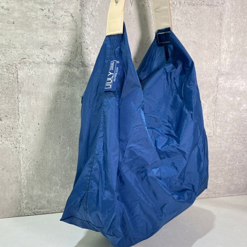 /JULY NINE 可收納式時尚托特包 -肩背皮帶版(太平洋藍)-SS1166